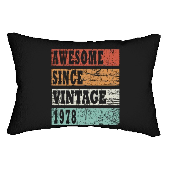 1978 bday gift idea Lumbar Pillows