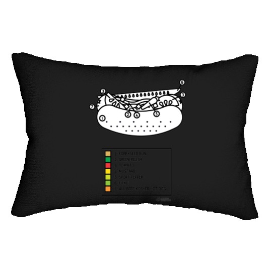 Chicago Dog Paint By Number Lumbar Pillows