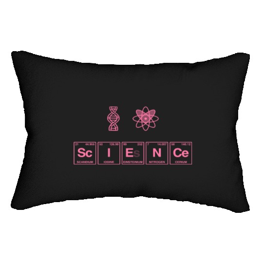 I LOVE SCIENCE - Periodic Table of Elements Lumbar Pillows