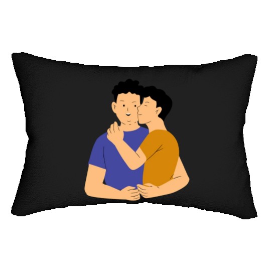 lesbian lgbtq pride valentine day 202 valentines Lumbar Pillows