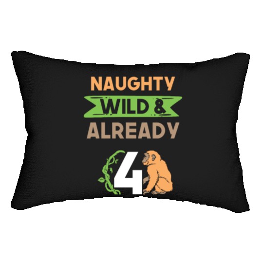 Gift 4 years birthday girl boy Ape Monkey Lumbar Pillows