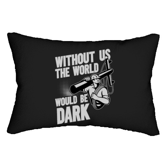 Funny Electrical Lineman Saying Thank A Lineman Lumbar Pillows