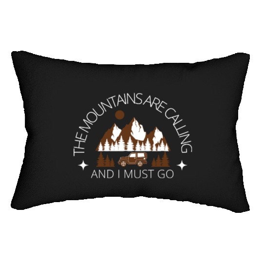 The Mountains are Calling, Camp Lover Lumbar Pillows