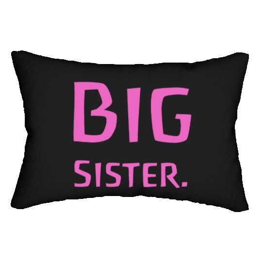 Big Sister Pink - Baby Birth Family Baptism Lumbar Pillows