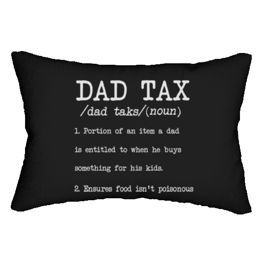 Vintage Dad Tax Definition Men Funny Father's Day Lumbar Pillows