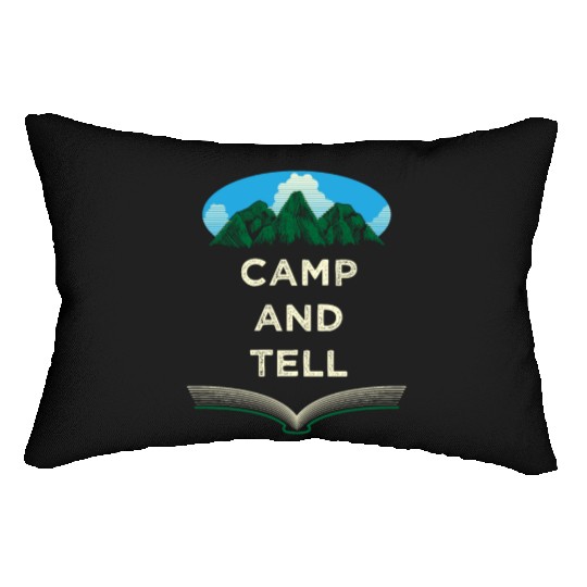 Camp and Tell Camping Friends Camper Buddy Couples Lumbar Pillows