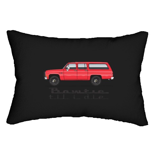 bowtie Cardinal Red Lumbar Pillows