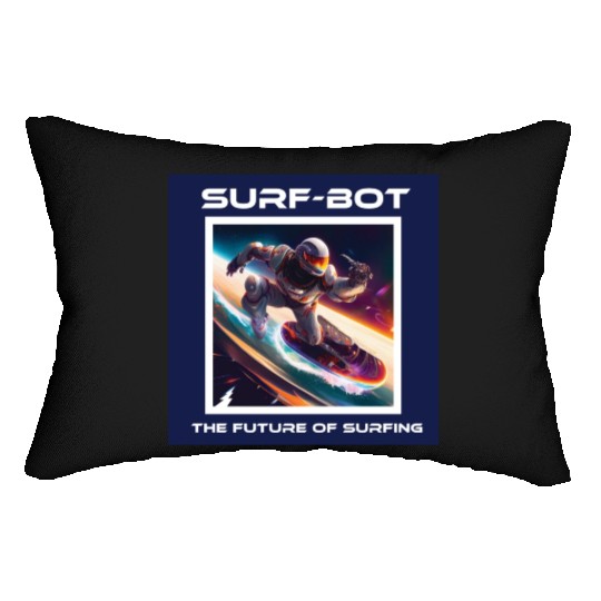 Robot Silver Surfer Lumbar Pillows
