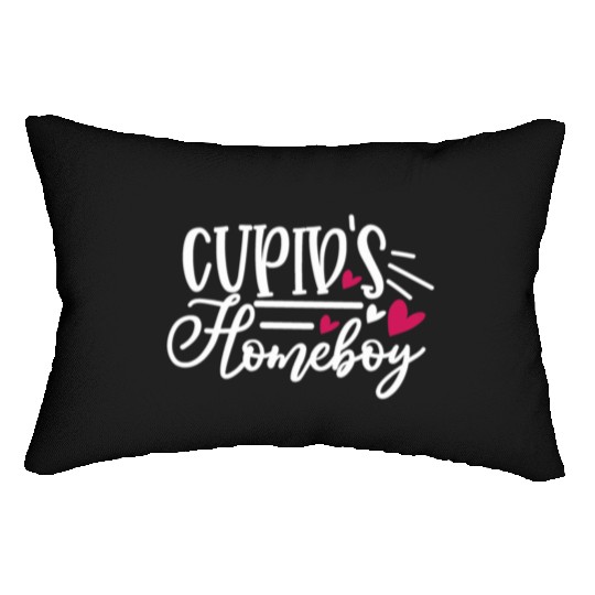 Sweet Valentines Day Cupids Homeboy Cupid Valenti Lumbar Pillows