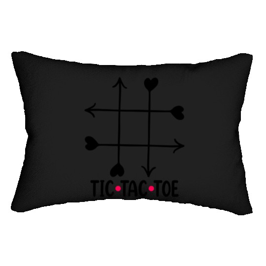 Tic tac toe Bee my valentine 1058 Lumbar Pillows