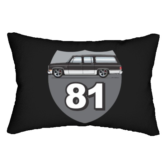 81 Midnight Black Lumbar Pillows