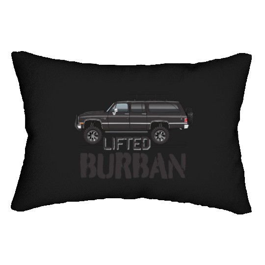 BURBAN Midnight Black Lumbar Pillows