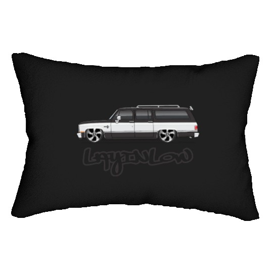 LAYLOW Midnight Black Lumbar Pillows