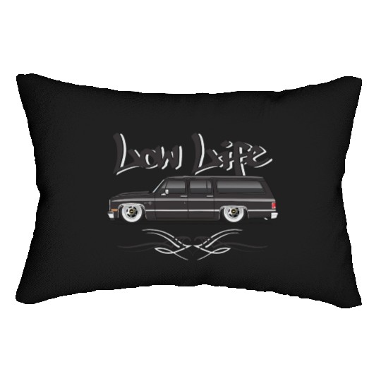 LOWLIFE Midnight Black Lumbar Pillows