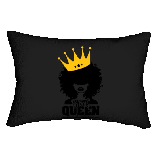 Black Queen Lumbar Pillows