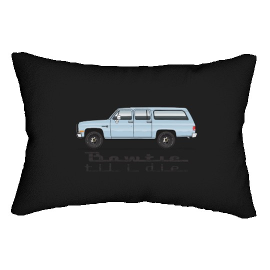 bowtie Light Blue Lumbar Pillows