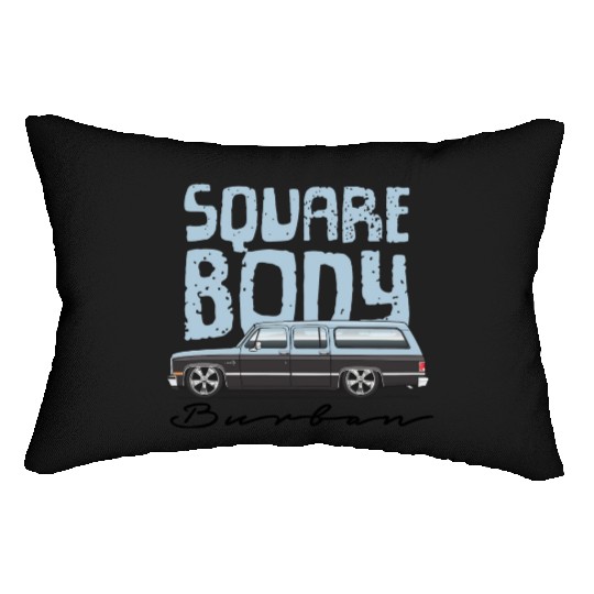 square body Light Blue Lumbar Pillows