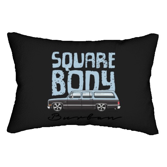 square body Light Blue Lumbar Pillows