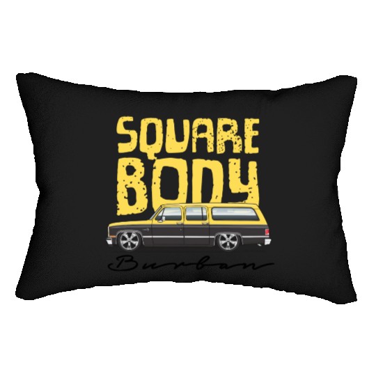 square body Colonial yellow Lumbar Pillows