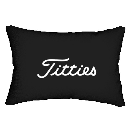 funny golf titties funny saying golfer golfing Lumbar Pillows