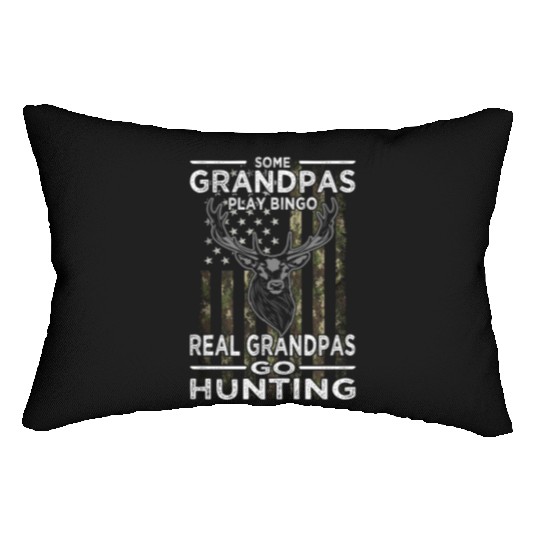 Buck Deer Hunting American Camouflage Lumbar Pillows