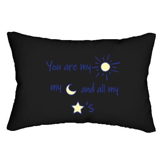 Sun Moon and Stars Lumbar Pillows