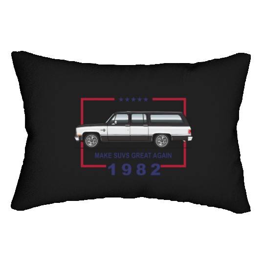 1982 Midnight Black Lumbar Pillows