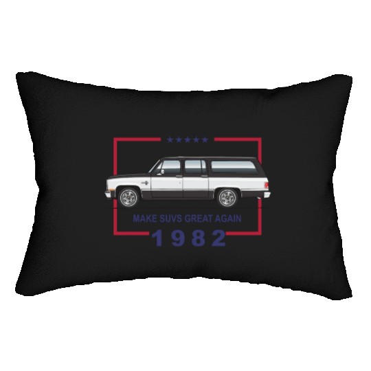 1982 Midnight Black Lumbar Pillows
