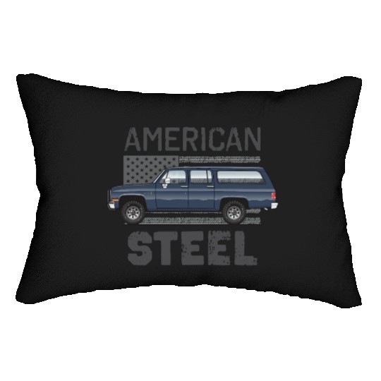 american steel Midnight Blue Lumbar Pillows