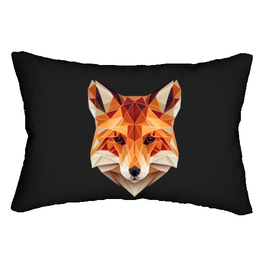 Fox Polygon Wild Animal Lover Wildlife Zookeeper Lumbar Pillows