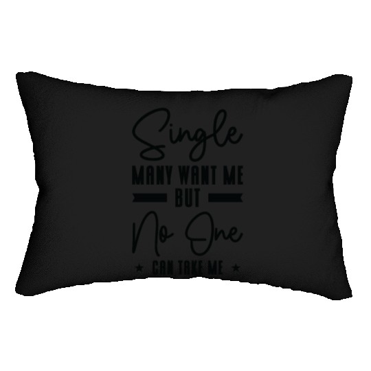 Single Relationship Solo Independent Single Quotes Lumbar Pillows