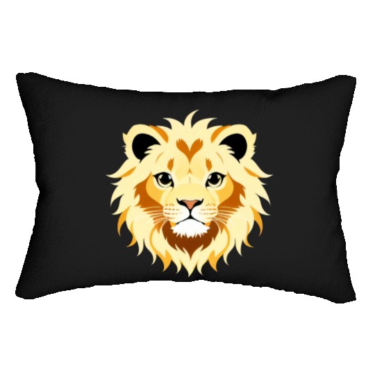 Royal Cartoon Lion - King of the Jungle 4 Lumbar Pillows