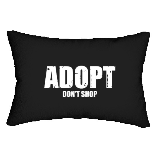 adopt dont shop Lumbar Pillows