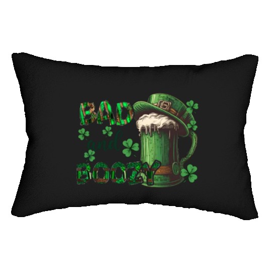 Mens St Patricks Day Irland Irish Green Shamrock Lumbar Pillows