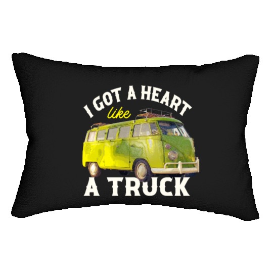 I Got A Heart Like A Truck Lumbar Pillows