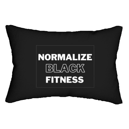Normalize Black Fitness Lumbar Pillows