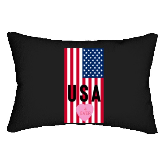 USA Stars and Stripes Lumbar Pillows