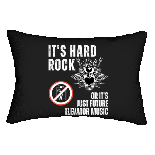 Hard Rock or Future Elevator Music Lumbar Pillows