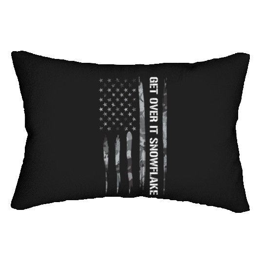 Get Over It Snowflake Lumbar Pillows