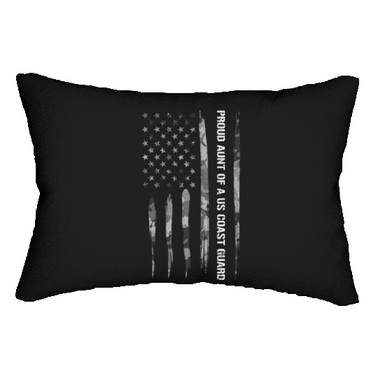 Proud Aunt Of A Us Coast Guard Lumbar Pillows
