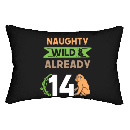 Gift 14 years birthday girl boy Ape Monkey Lumbar Pillows