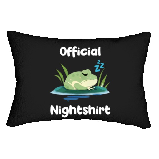 Cute Frog Sleepshirt Nightwear Nightshirt Sleep Lumbar Pillows