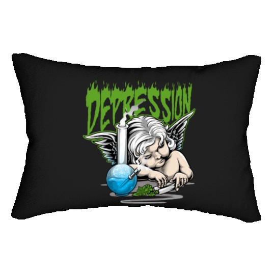 Depression Angel Lumbar Pillows