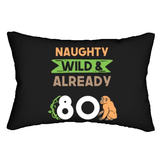 Gift 80 years birthday women Ape Monkey Lumbar Pillows