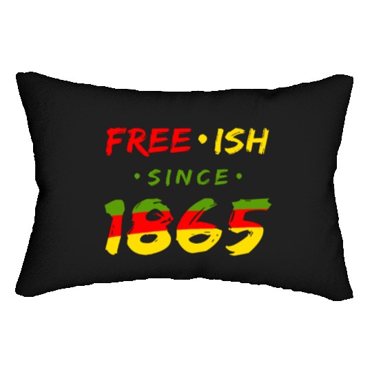 Juneteenth free since 1865 Black History US Africa Lumbar Pillows