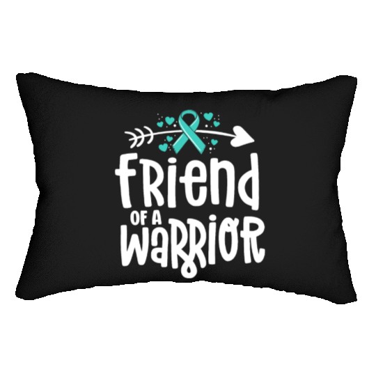 Friend Of A Warrior Support Team Ovarian Cancer Lumbar Pillows