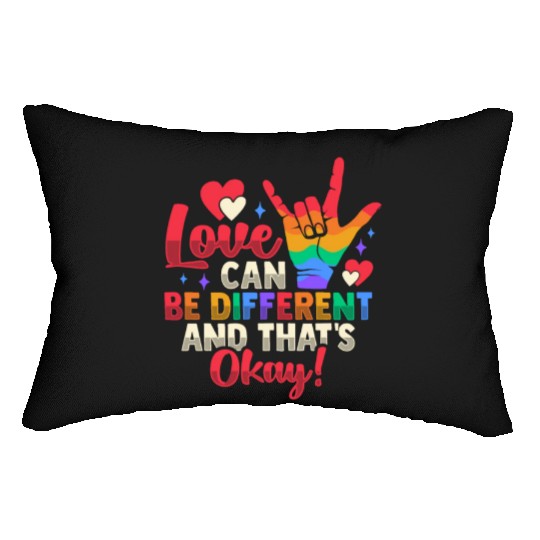 Gay Pride LGBTQ Design for a Pride Parade Lumbar Pillows