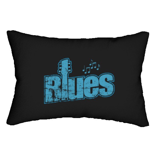 Blues Music Chicago Trumpet Lumbar Pillows