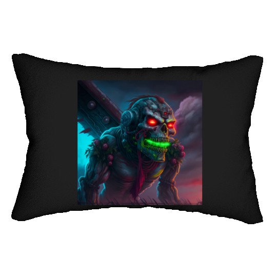 ZOMBIE IRON MAIDEN (version 15) Lumbar Pillows