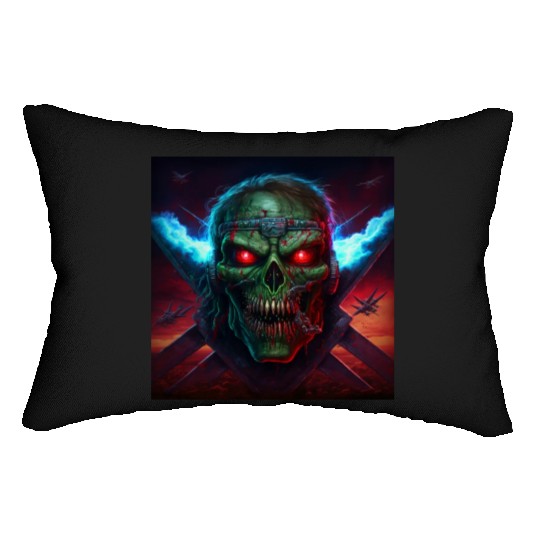 ZOMBIE IRON MAIDEN (version 14) Lumbar Pillows